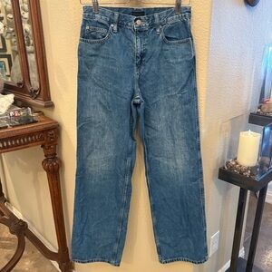 UNIQLO Women Blue Wide Straight Jeans Size 24